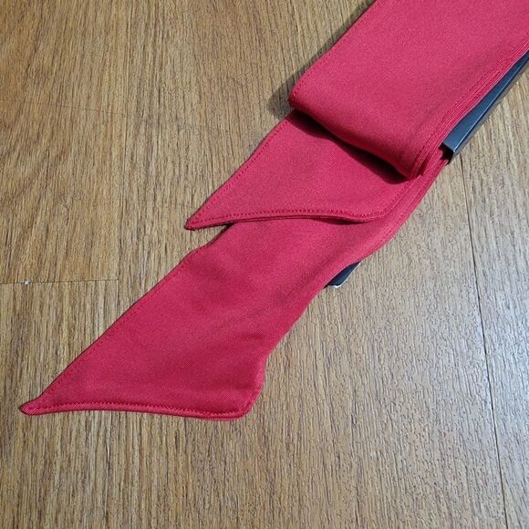 Nike Dry Head Tie Headband Red White Dri-Fit Hat Tennis Basketball Running Gym - Picture 4 of 5